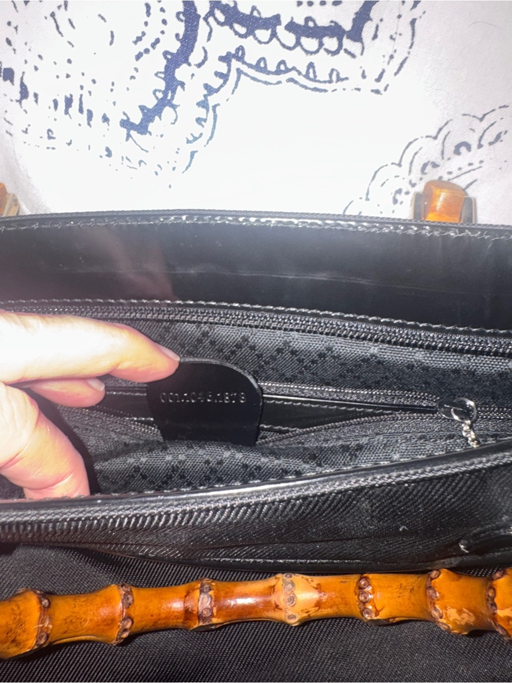 Gucci Black vintage Tote Bag with Bamboo Handles - Picture 7 of 9